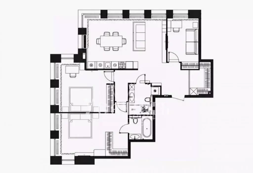 4-к кв. Москва просп. Вернадского, 80 (104.0 м) - Фото 2
