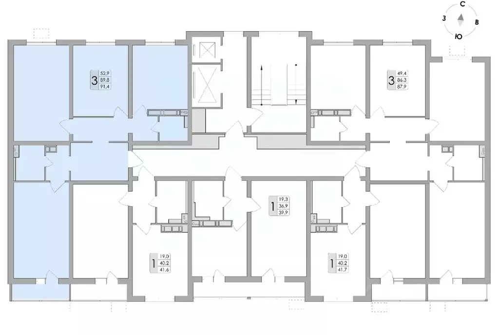 3-к кв. Воронежская область, Воронеж ул. Шишкова, 140Б/16 (91.4 м) - Фото 1