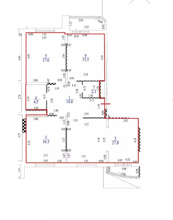 4-комнатная квартира: Москва, улица Малыгина, 12А (98 м) - Фото 1