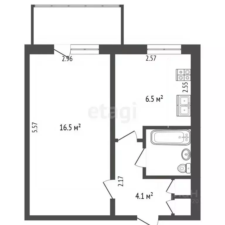1-к кв. Ярославская область, Углич Солнечный мкр, 4 (29.8 м) - Фото 2