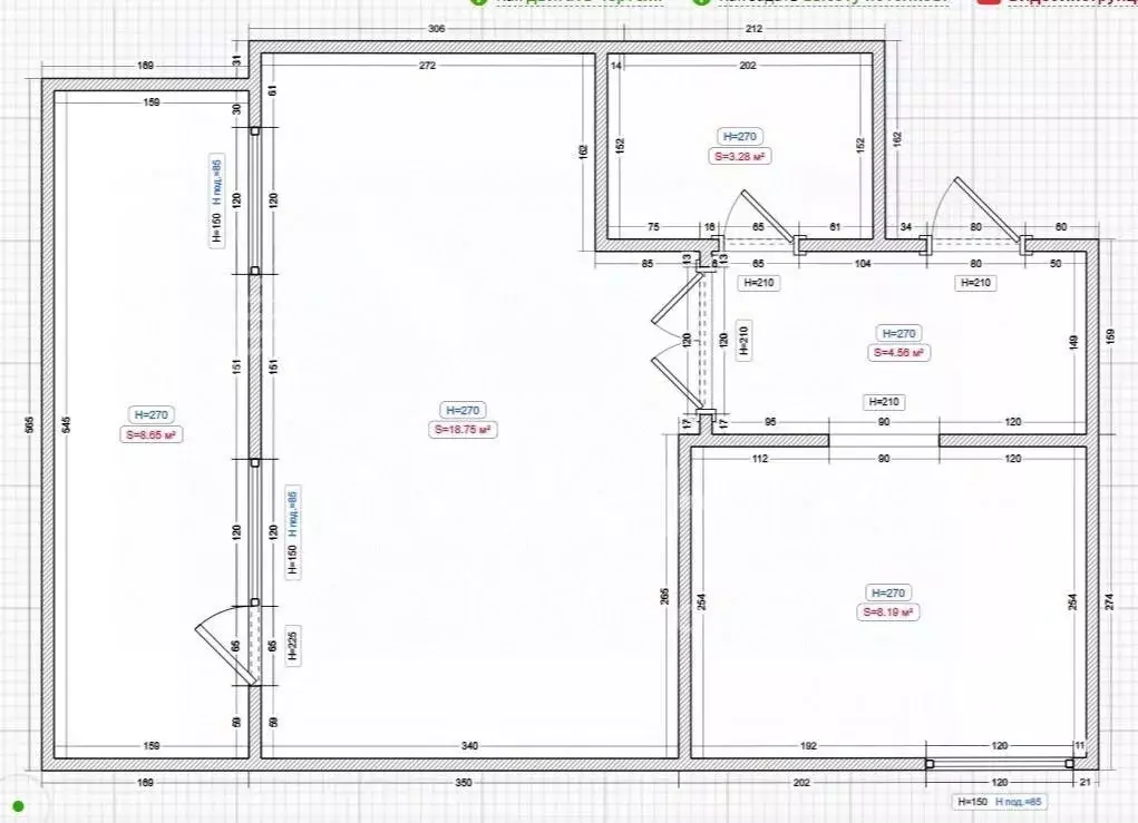 1-к кв. Свердловская область, Екатеринбург ул. Репина, 105 (34.6 м) - Фото 2