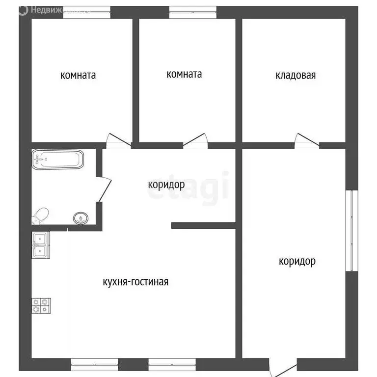 Дом в Заводоуковск, СОТ Колос (56.7 м) - Фото 1