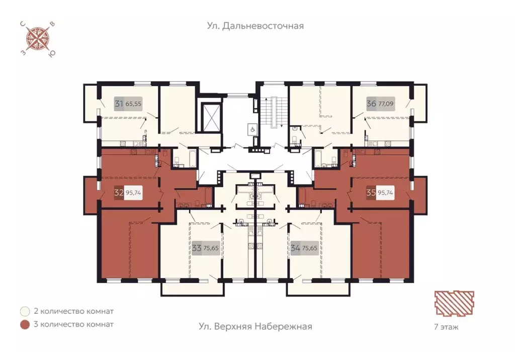 2-к кв. Иркутская область, Иркутск наб. Верхняя (65.55 м) - Фото 1