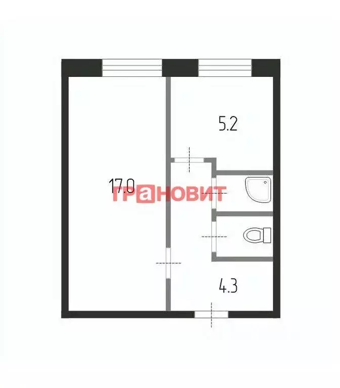 1-к кв. Новосибирская область, Обь ул. ЖКО Аэропорта, 27 (29.0 м) - Фото 1
