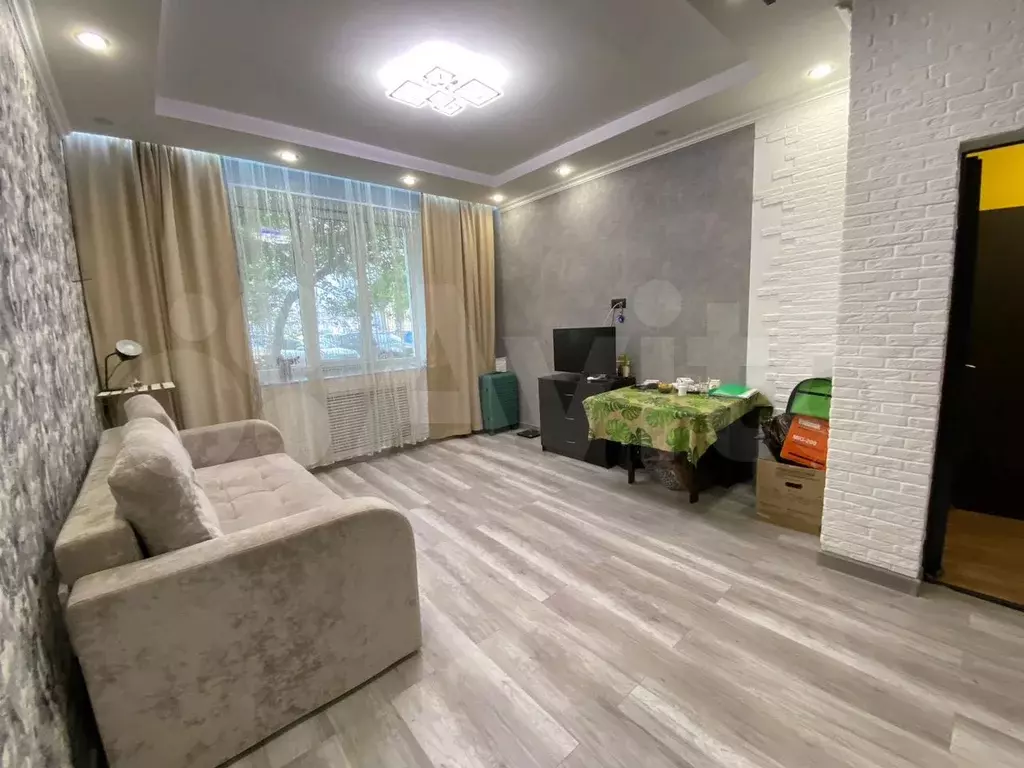 1-к. квартира, 33 м, 1/6 эт. - Фото 1
