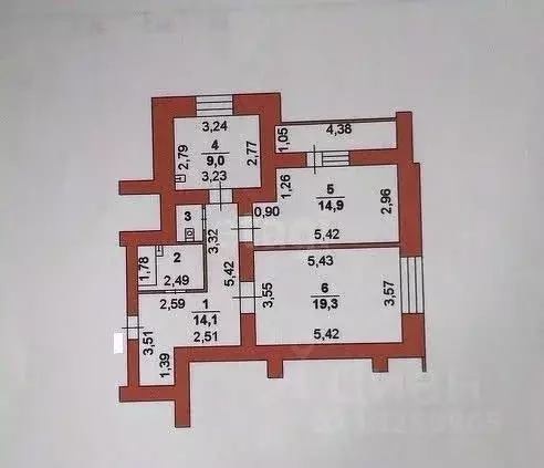 2-к кв. Липецкая область, Липецк ул. Имени Академика Вавилова, 12 ... - Фото 2
