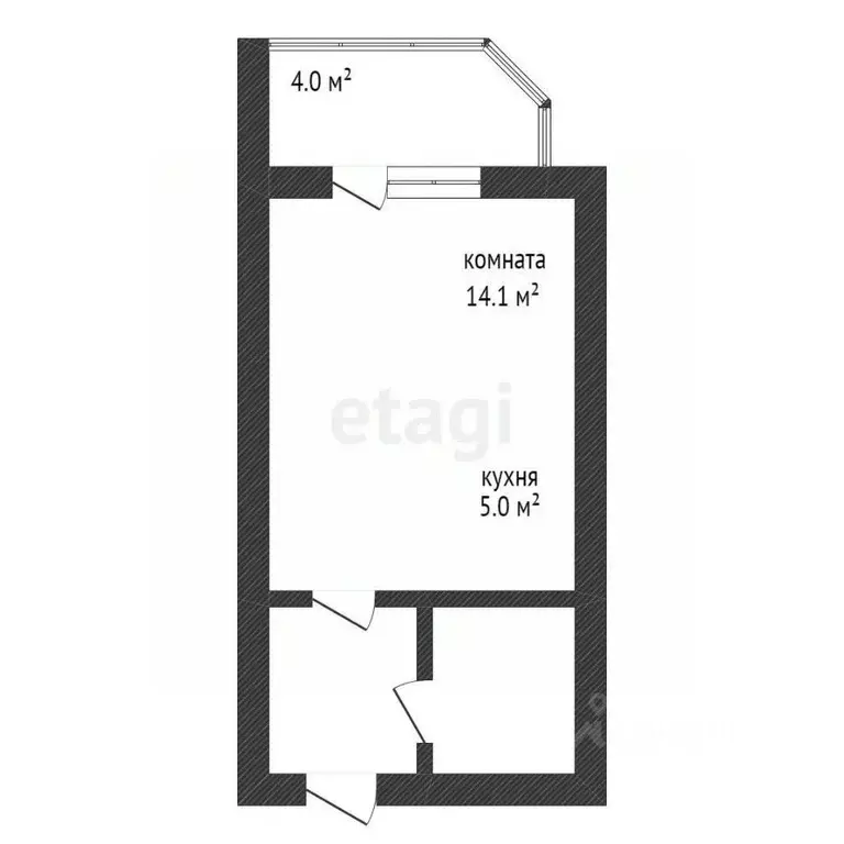 Студия Амурская область, Благовещенский район, с. Чигири ул. Красивая, ... - Фото 2