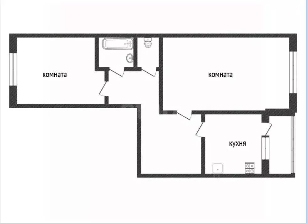 2-к кв. Ленинградская область, Кириши просп. Героев, 30 (68.4 м) - Фото 2