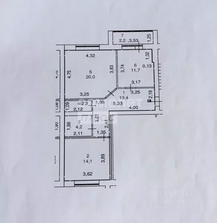 2-к кв. Марий Эл, Медведево городское поселение, Медведево пгт ул. ... - Фото 2