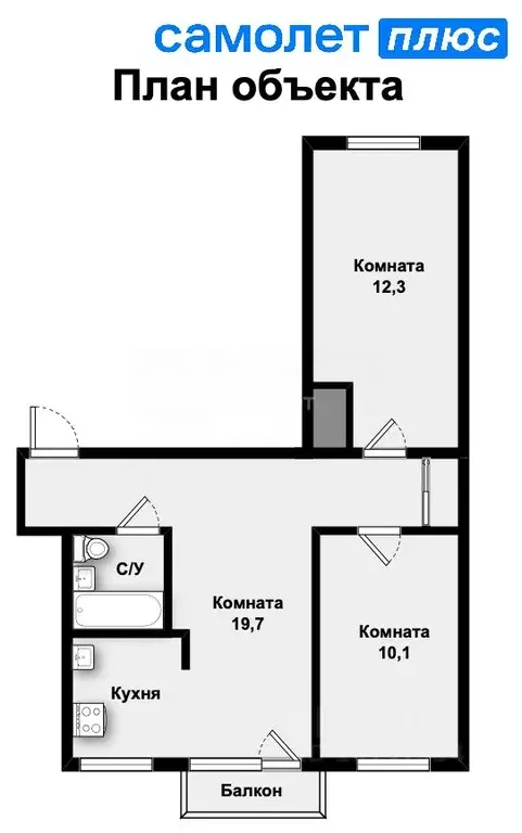 3-к кв. свердловская область, екатеринбург ул. краснофлотцев, 6 (56.5 . - Фото 1