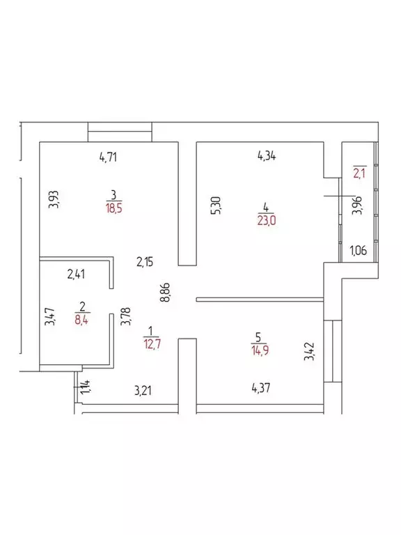 2-комнатная квартира: Оренбург, улица Неплюева, 2 (80 м) - Фото 0