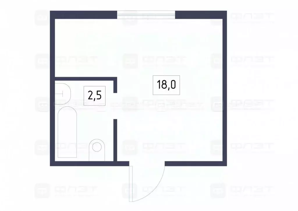 Студия Татарстан, Казань ул. Дементьева, 31 (18.0 м) - Фото 1