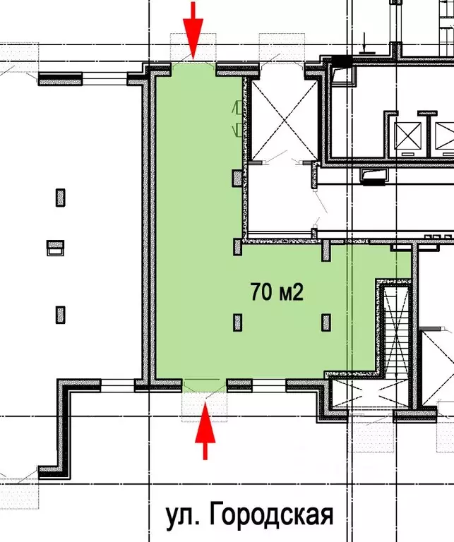 Торговая площадь в Москва, Москва, Троицк ул. Городская, 10 (70 м) - Фото 2