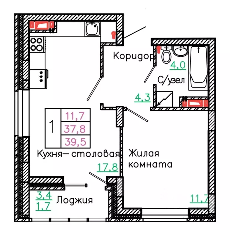 1-к кв. Белгородская область, Старый Оскол Садовые Кварталы мкр, 4 ... - Фото 0