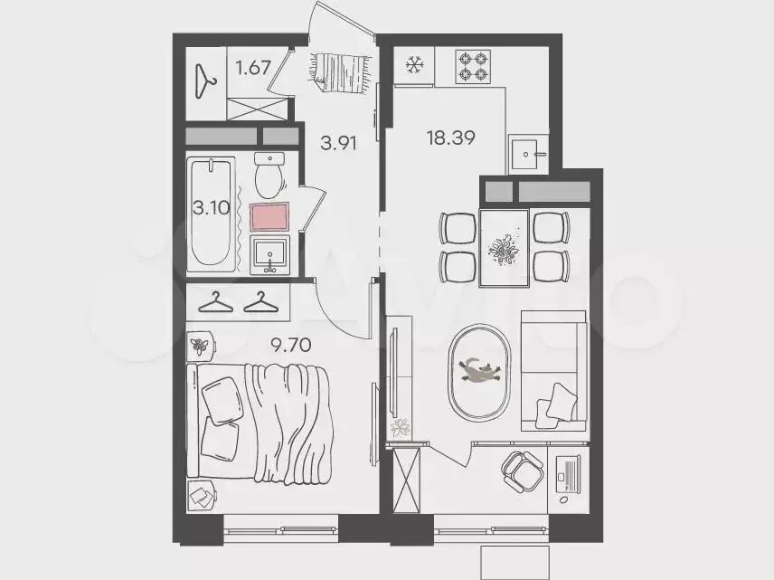 Аукцион: 2-к. квартира, 36,8 м, 5/25 эт. - Фото 0