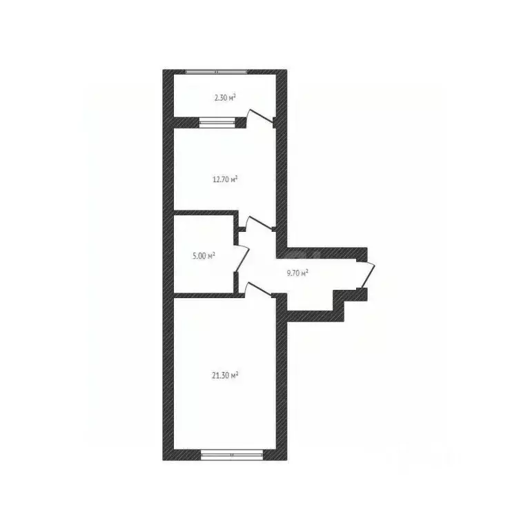 1-к кв. Брянская область, Клинцы ул. Лермонтова, 36 (48.7 м) - Фото 2
