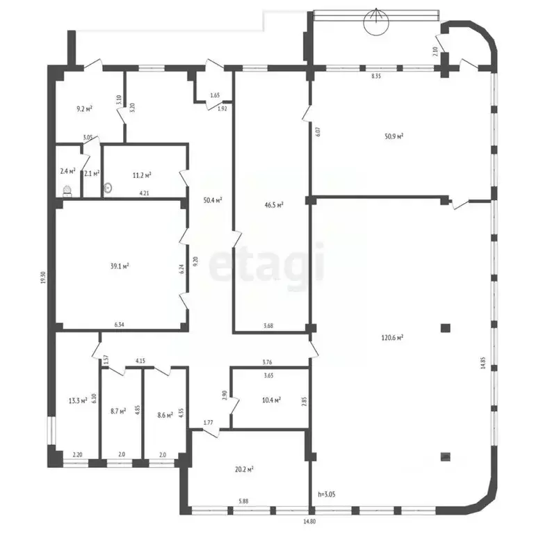 Офис в Камчатский край, Петропавловск-Камчатский ул. Атласова, 22Б ... - Фото 2