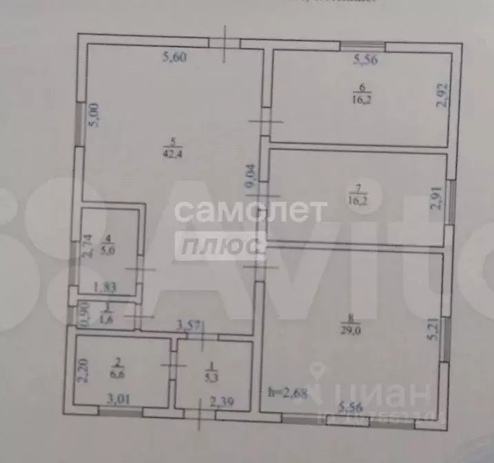 Дом в Липецкая область, Липецкий муниципальный округ, с. Ленино ул. ... - Фото 2