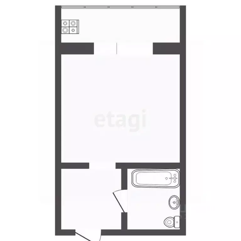 Студия Тюменская область, Тюмень Олимпийская ул., 12 (15.1 м) - Фото 2