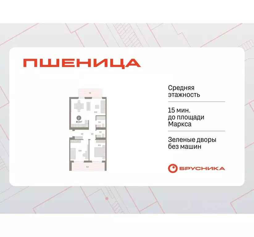 2-к кв. Новосибирская область, Новосибирский район, Краснообск рп, 3-й ... - Фото 1