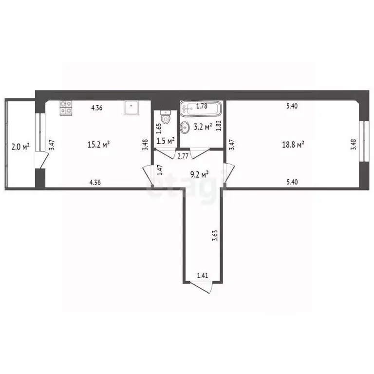 1-к кв. Мордовия, Саранск ул. Анны Лусс, 9А (47.9 м) - Фото 1