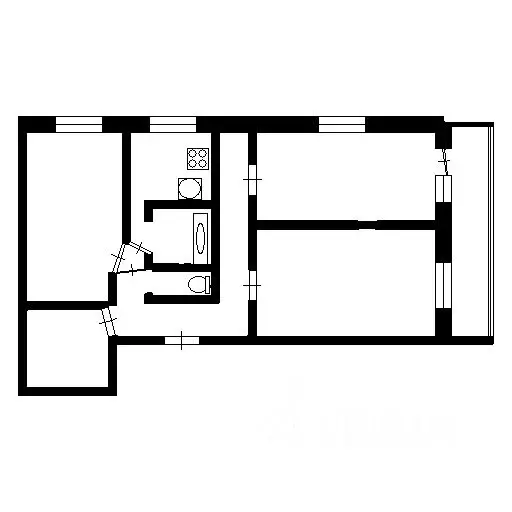 3-к кв. Самарская область, Тольятти Ярославская ул., 37 (67.0 м) - Фото 1