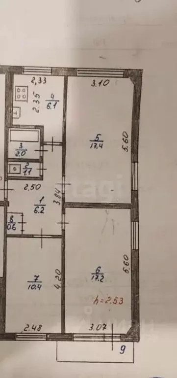 3-к кв. Архангельская область, Новодвинск ул. Фронтовых бригад, 5к1 ... - Фото 1