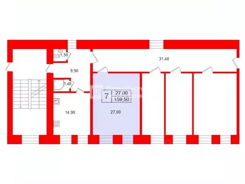 Комната Санкт-Петербург Каменноостровский просп., 12 (27.0 м) - Фото 2