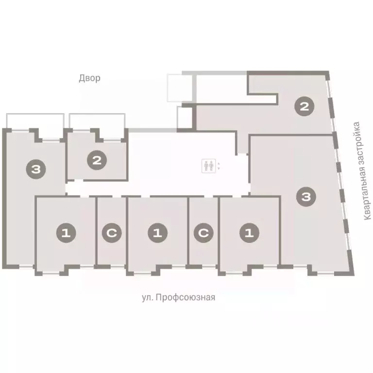 Студия Тюменская область, Тюмень Речной Порт жилой комплекс (25.5 м) - Фото 2