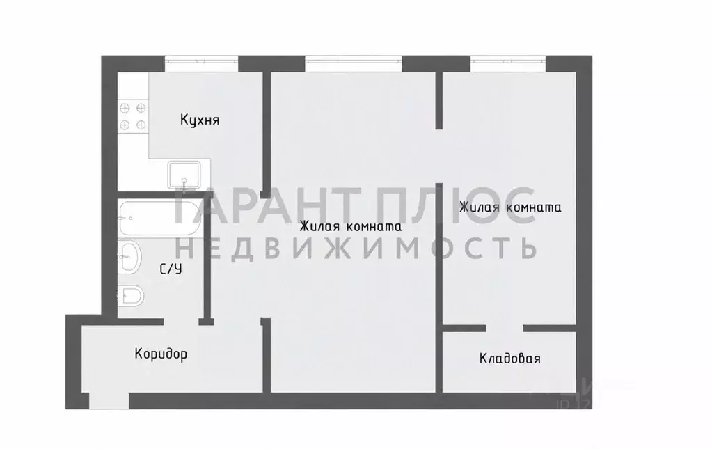 2-к кв. Липецкая область, Липецк ул. Гагарина, 111к1 (47.0 м) - Фото 2