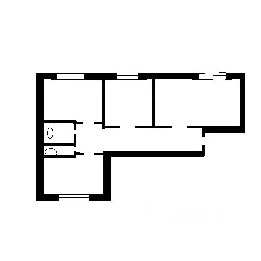 3-к кв. Татарстан, Нижнекамск ул. Фикрята Табеева, 35 (65.0 м) - Фото 1