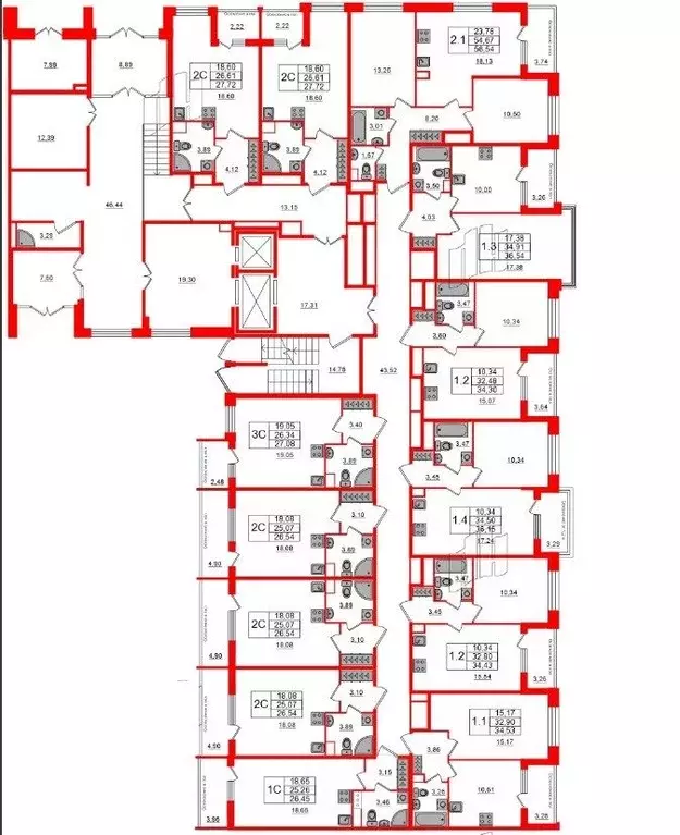 Студия Санкт-Петербург 1-й Предпортовый проезд, 1 (26.61 м) - Фото 1