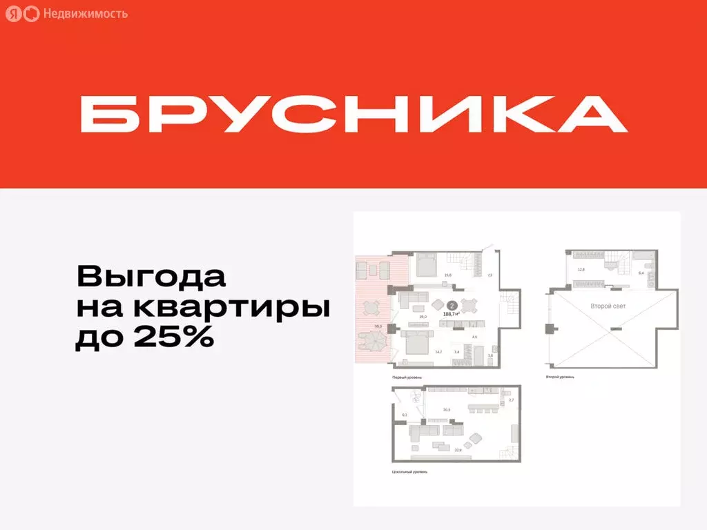 2-комнатная квартира: Тюмень, улица Муравленко, 9/2 (188.67 м) - Фото 0