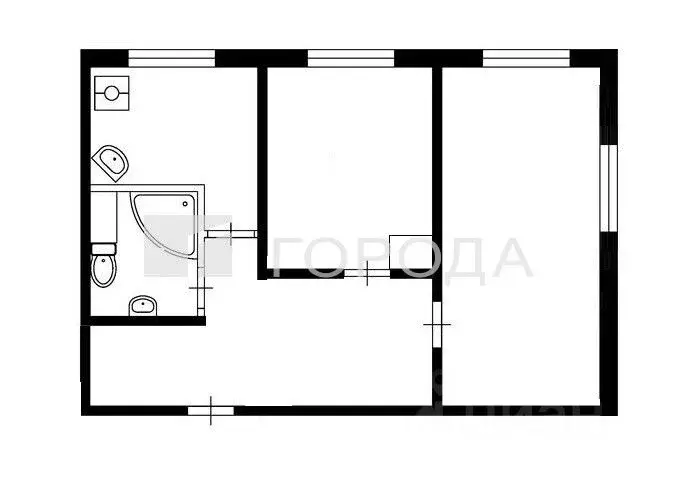 2-к кв. Кемеровская область, Новокузнецк ул. Тореза, 7 (41.8 м) - Фото 2