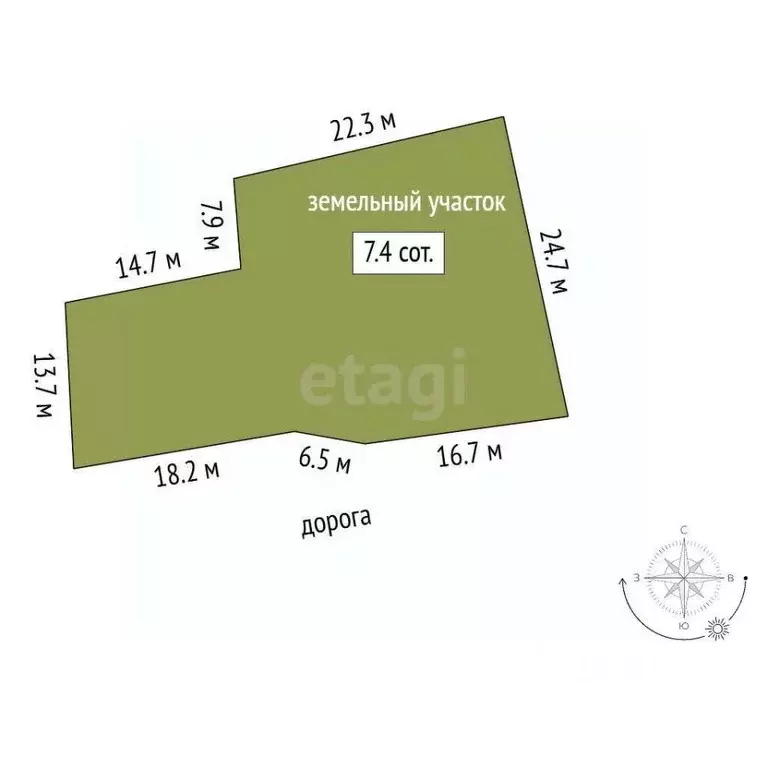 Участок в Севастополь ул. Николая Кисляка (7.4 сот.) - Фото 2