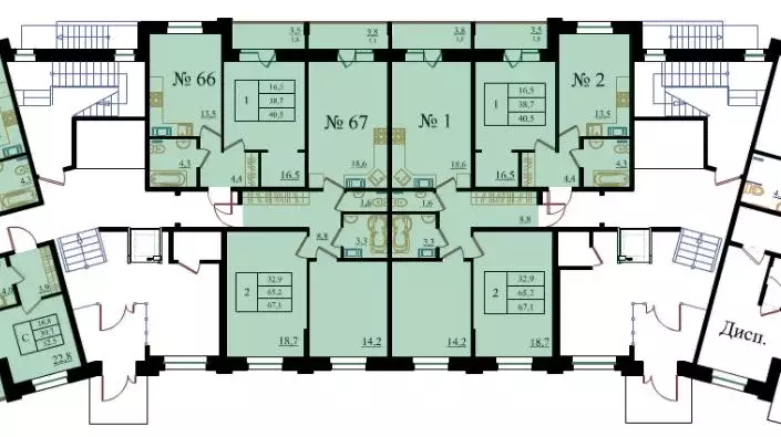 2-к кв. Ленинградская область, Гатчина Въезд мкр,  (67.1 м) - Фото 1