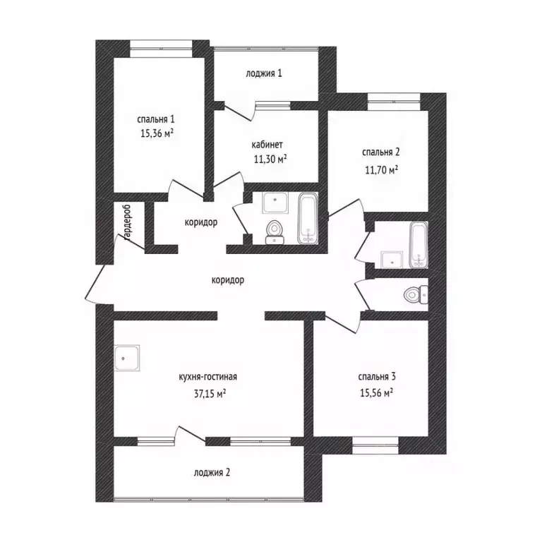 5-к кв. Ульяновская область, Ульяновск городской округ, пос. Ленинский ... - Фото 2