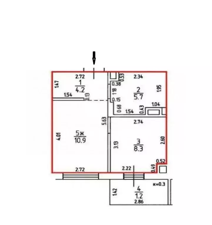 1-к кв. Калининградская область, Светлогорск Дачная ул., 6к1 (30.3 м) - Фото 2