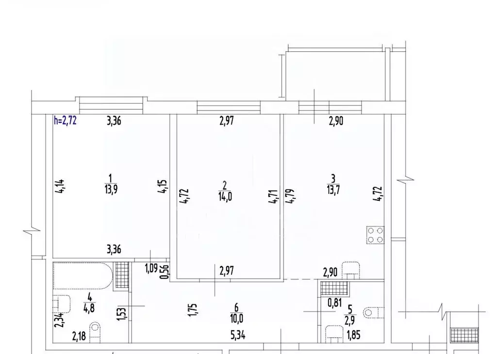 2-к кв. Санкт-Петербург, Санкт-Петербург, Сестрорецк Авиационная ул., ... - Фото 2