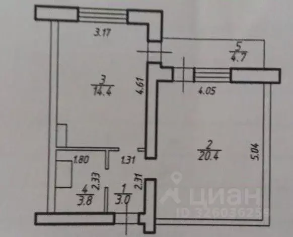 1-к кв. Ставропольский край, Ставрополь ул. Доваторцев, 90/5 (46.3 м) - Фото 2
