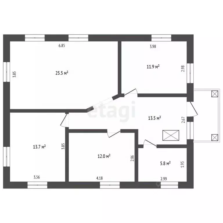 Дом в Омская область, Омск ул. 18-я Северная, 22 (82 м) - Фото 2