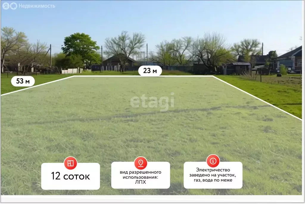 Участок в посёлок Стрелка, улица Пушкина (12 м) - Фото 1