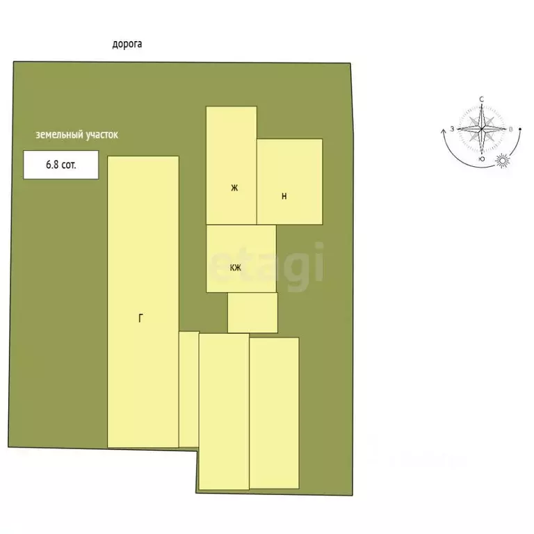 Участок в Самарская область, Самара Ветлужский пер., 11 (6.8 сот.) - Фото 2