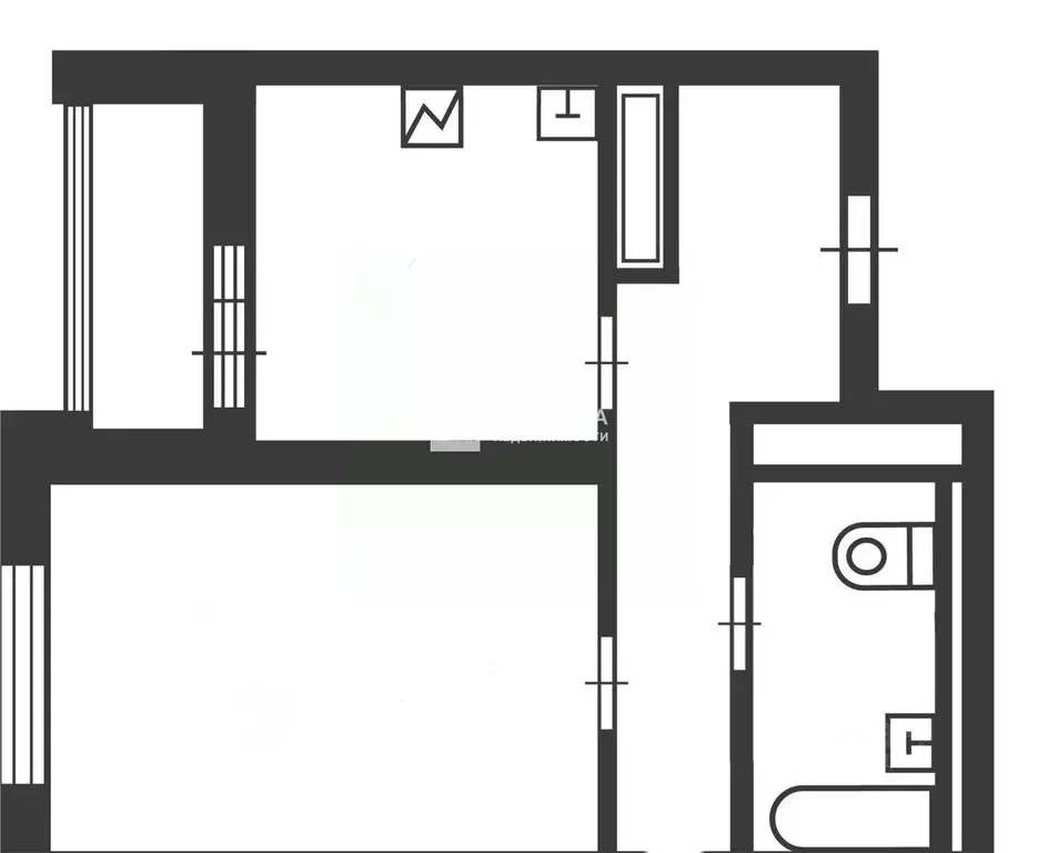 Квартира, 1 комната, 44.5 м - Фото 2