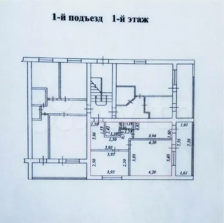 2-к. квартира, 43,3 м, 1/2 эт. - Фото 0