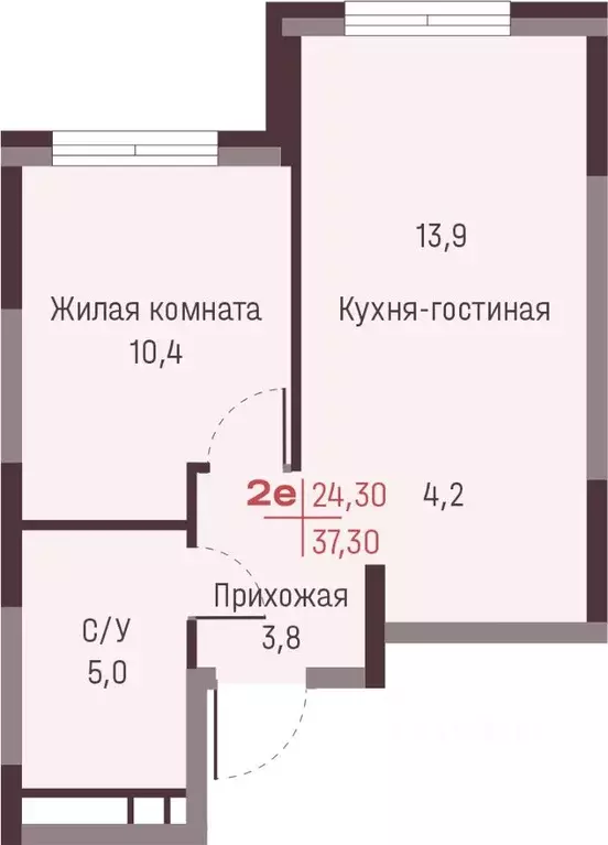 2-к кв. Свердловская область, Екатеринбург Академический мкр, 19-й ... - Фото 2