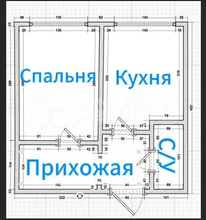1-к. квартира, 46 м, 1/7 эт. - Фото 0