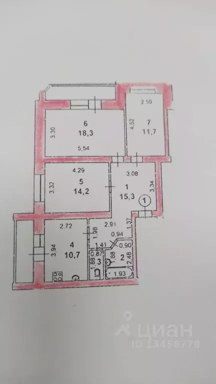 3-к кв. Марий Эл, Йошкар-Ола Пролетарская ул., 46 (80.9 м) - Фото 1