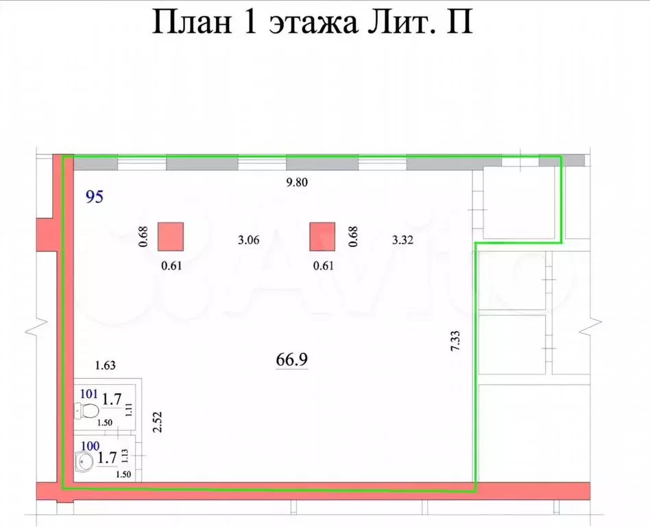 Продам торговое помещение, 70 м - Фото 0