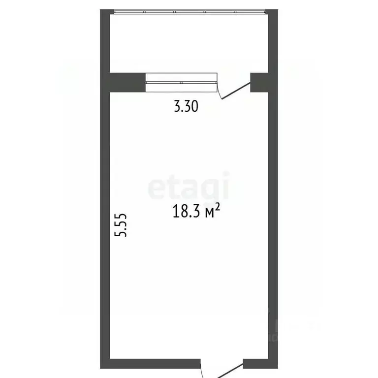 Студия Крым, Алушта ул. Туристов (17.4 м) - Фото 2